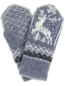 Варежки женские "Олень и узор" ПП 3235-6