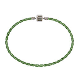 Zlatka Браслет плетеный RBL-01 21 см 5 шт СК/Распродажа №15 св.зеленый металлик