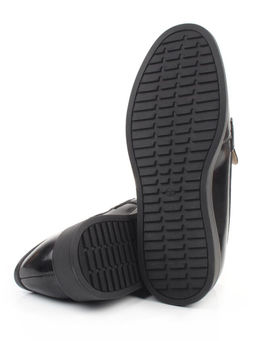 03-PDEB93-3 BLACK Лоферы женские (натуральная кожа)