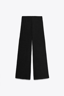 TEXTURED STRAIGHT-FIT TROUSERS - Zara фото 56
