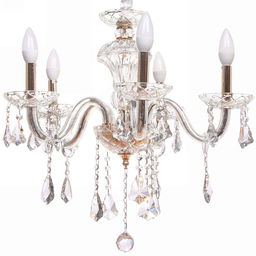 Люстра подвесная в стиле барокко "Aroma" 5*40Вт 25-S806 со стеклянными основаниями