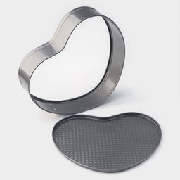 Форма для выпечки Доляна «Элин. Сердце», 28.5×25.5×6.6 см, разъёмная, антипригарное покрытие, серая