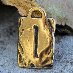 Амулет № 11, Руна Иса, бронза, 17*28мм (Р 011)