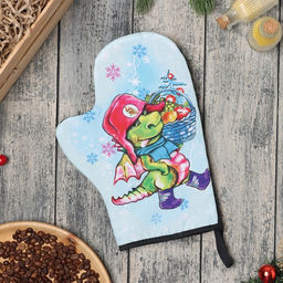 Варежка-прихватка Зимняя прогулка 20х28 см, 35% хл, 65% пэ, ватин 250 г/м2