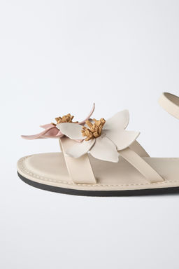 3D FLOWER SANDALS - Zara фото 6