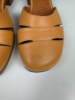 Босоножки 3032.25294br. Лион тыква+коричневый уценка