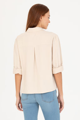 U. S. Polo Assn Женская рубашка с длинным рукавом Stone - U.s. polo assn фото 5