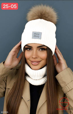 Набор 2в1 шапка + снуд - Bruno фото 6