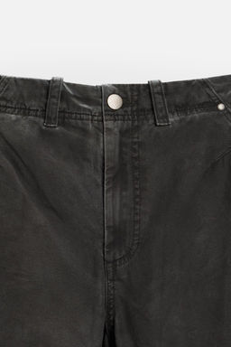 RELAXED FIT FADED TROUSERS - Zara фото 8