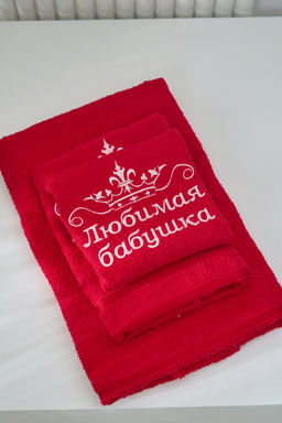 14418/12 "Любимая бабушка"полотенце махровое плотность 350гр