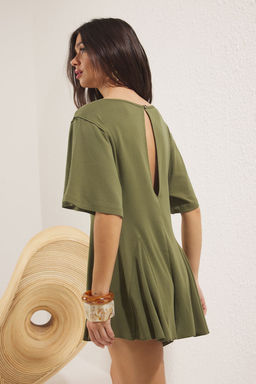 Plaj Giyim Haki Orme Oversize Volanl? Tulum TBESS25TU00001