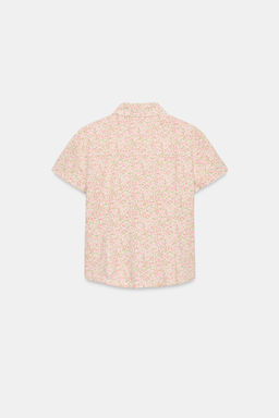 CAMISA MANGA CORTA FLORES / Rosa - Zara фото 8