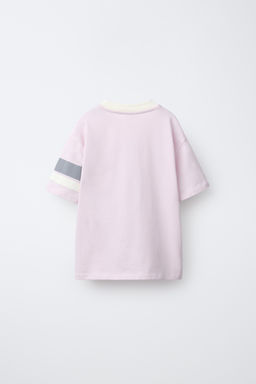 CAMISETA VARSITY TEXTO / Rosa - Zara фото 3