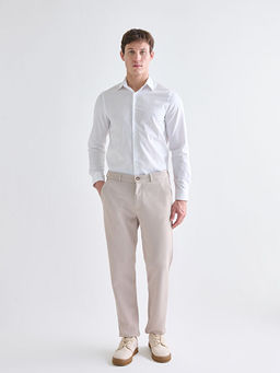 Slim Fit Uzun Kollu Gabardin Erkek G?mlek