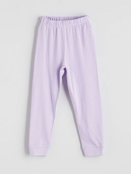 Beli Lastikli K?z ?ocuk Jogger Pijama Alt?