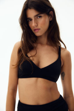 Top de bikini triangular con relleno - H&m фото 2