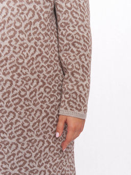 Вязаное леопардовое платье PP91066LEO18 - Артесса фото 5