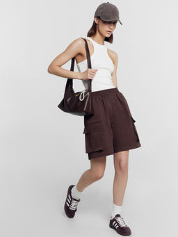 Шорты женские в пепельно-коричневом цвете пепельно -коричневый 132363