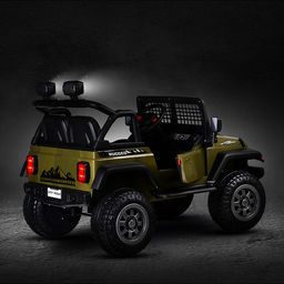 Электромобиль детский "Городской внедорожник" (цвет зеленый)