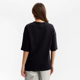 Футболка женская MIST Basic, чёрная, размер S-M