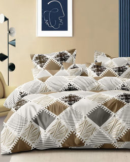 Постельное белье бязь люкс - Пазл 2 сп. с Евро простыней (нав.70х70)