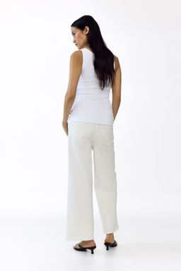 MAMA Wide Low Waist Ankle Jeans - H&m фото 10