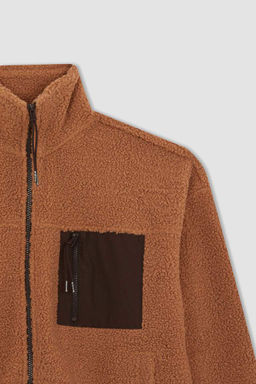 Крутой плюшевый кардиган оверсайз - Defacto фото 8