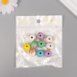 Бусины для творчества дерево Пасха, набор 10 шт., 1.6?1.6?1.6 см