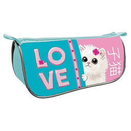 Пенал-косметичка 220*105мм, объемный, печать на ткани "Премиум. FLUFFY" (К-7)