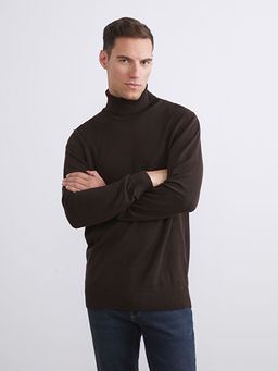 Bal?k?? Yaka Uzun Kollu Erkek Triko Kazak