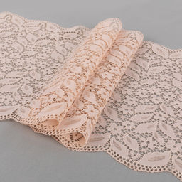 Кружево BLITZ эластичное 220 мм BLST-26 на бобине Турция слоновая кость(пудра)