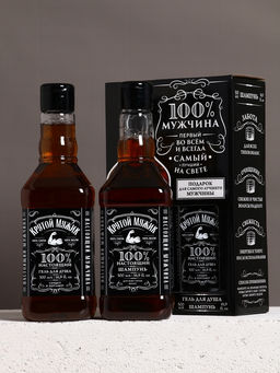 Подарочный набор «Крутой мужик», шампунь и гель для душа, 500 мл, Чистое счастье