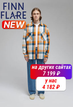Рубашка мужская Finn Flare FAF210110 425MC