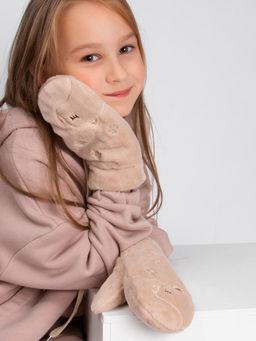 Варежки детские меховые Kim Lin