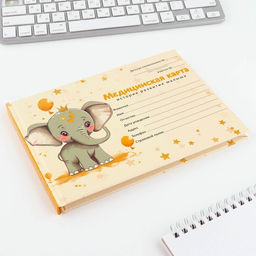 Медицинская карта в твердой обложке Форма №112/у Слоник, 80 л - Artfox фото 2