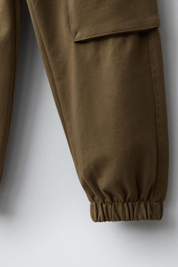 PLUSH CARGO JOGGING TROUSERS - Zara фото 4