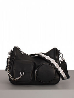 LACCOMA сумка Y1669-черный натуральная кожа хлопок