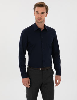Lacivert Slim Fit Pamuk Kar___ml_ G_mlek - Cacharel фото 3