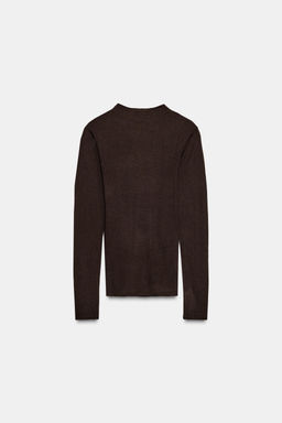 EXTRA FINE WOOL AND SILK TOP - Zara фото 4