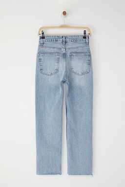 Ac?k Mavi Normal Bel Duz Kesim Comfort Straight Jeans TWOSS25JE00097 - Trendyolmilla фото 7