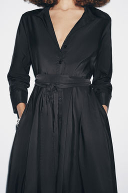 ZW COLLECTION MIDI SHIRT DRESS - Zara фото 4