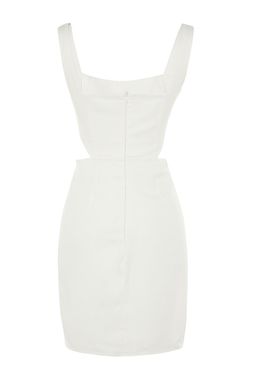 TRENDYOLMILLA Haki A-Kesim Mini Pamuklu Pencere/Cut Out Detayl? Detayl? Kare Yaka Dokuma Elbise TWOSS23EL00596  фото 8