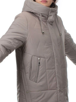 957 DK. BEIGE Куртка зимняя женская (верблюжья шерсть)