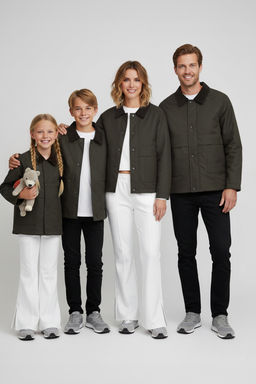 Haki Regular Fit Kadife Yaka Detayl? Mevsimlik Unisex Mont TMNAW25MO00017 - Trendyolmilla фото 12