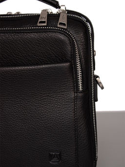 LACCOMA сумка 3768-4-черный натуральная кожа