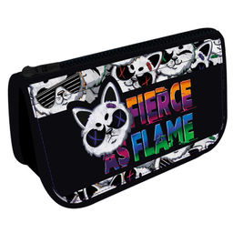 Пенал школьный Феникс+, арт.61276/ 24 КОТ-КРУТЫШ (без наполнения, 20х9.5х4.5 см, полиэстер, молния,