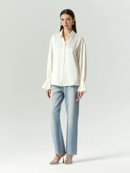 ЕМКА / Рубашка с акцентными рукавами