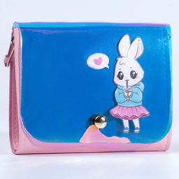 Сумка детская Зайка в юбочке на клапане, цвет сиреневый - NAZAMOK KIDS фото 2