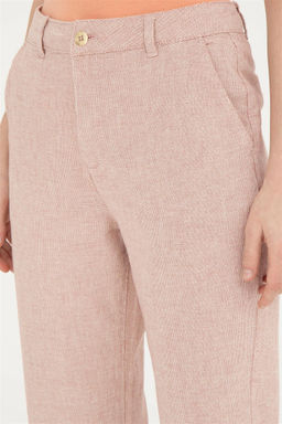 Женские брюки из плотной ткани пудрового цвета - U.s. polo assn фото 6