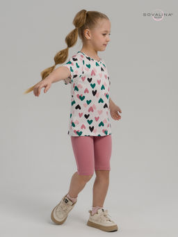 Костюм Актив зеленые сердечки-сухая роза - Sovalina фото 20